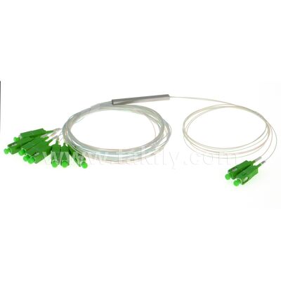 Fiber Optic PLC Splitter 2*N Steel Tube SC APC/UPC 0.9mm for Data Center Telecom FTTX