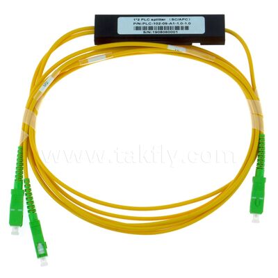 PLC Splitter ABS box 1xN SC APC/UPC Włókno optyczne dla Fttx Telecom Data Center