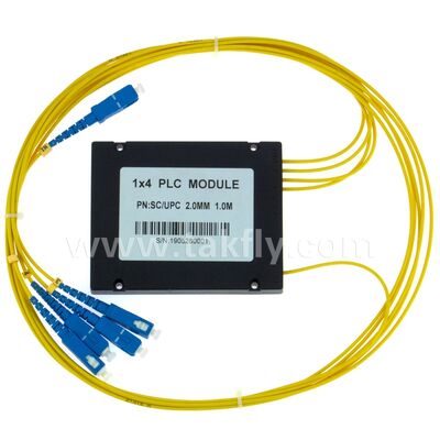 PLC Splitter ABS box 1xN SC APC/UPC Włókno optyczne dla Fttx Telecom Data Center