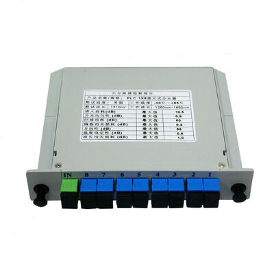 Włókno optyczne PLC Splitter LGX Singlemode G657A SC APC/UPC dla centrów danych Telecom FTTx