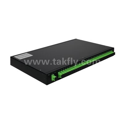 Rozdzielacz PLC do montażu w stojaku jednomodowy G657A SC Światłowód APC/UPC dla centrów danych Telecom FTTx