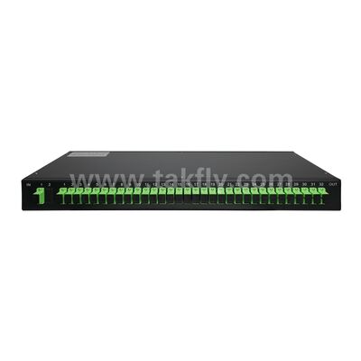 Fiber Optic PLC Splitter Rack Mount Singlemode G657A SC APC/UPC for Data Center Telecom FTTx