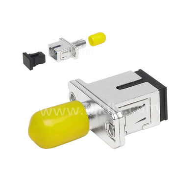 Włóknooptyczne sprzęgło ST-SC Simplex Metal Hybrid Adapter Kobieta/kobieta dla centrum danych Telecom FTTX