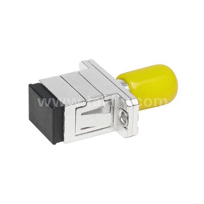 Włóknooptyczne sprzęgło ST-SC Simplex Metal Hybrid Adapter Kobieta/kobieta dla centrum danych Telecom FTTX