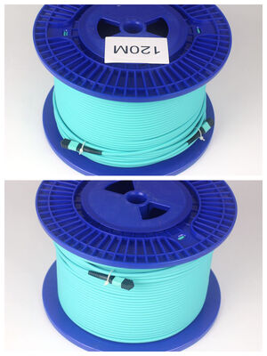 Wytworzony w fabryce wielojadrowy przewód patch MPO/MTP do wdrożeń ograniczonych przestrzenią centrów danych