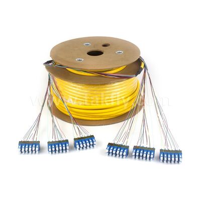 Wcześniej zakończony patchcord 36Cores SC-SC Fiber Optic Breakout Drop Cable dla Telekom Data Center