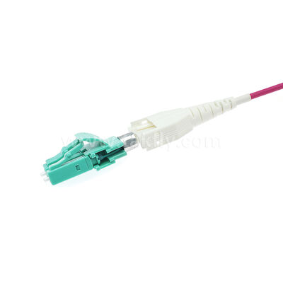 Oszczędzający przestrzeń LC-LC Uniboot Patch Cord dla kabli o wysokiej gęstości
