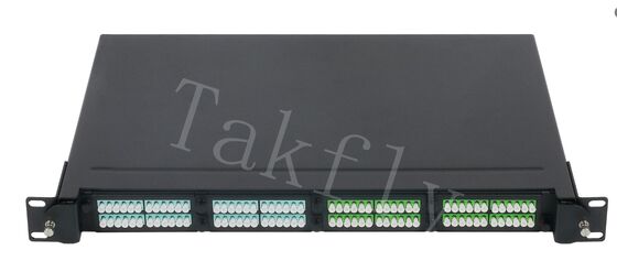 MPO/MTP Fiber Distribution Panel 1U Rack-Mount, Pre-Connectorized Cassette Module, 4 Slots, LC/MPO Interface, for Data Center Fiber Management