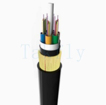 ADSS 2-24 Kabel powietrzny z rdzenia lub rury luźnej √ FRP Central Member, Aramid Yarn, PE/AT Outer Sheath