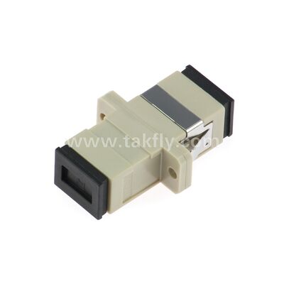 Adapter światłowodowy SC – tuleja cyrkonowa, bez kołnierza lub z kołnierzem podwójnym, do SM/MM, praca w temperaturach -40~85℃