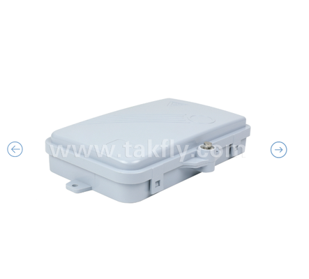 Fiber Optic Termination Box FTKS-1805-04A, 4 SC/APC SM SX Adapter, Pigtail zainstalowany, FTTH FTTx Splicing Distribution Splitting Storage Cable Management Enclosure Wall Mount