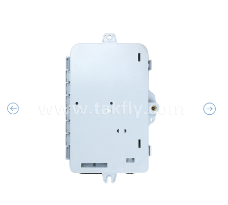 Fiber Optic Termination Box FTKS-1805-04A, 4 SC/APC SM SX Adapter, Pigtail zainstalowany, FTTH FTTx Splicing Distribution Splitting Storage Cable Management Enclosure Wall Mount