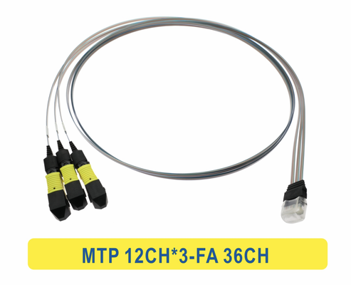 3*12F MTP do 36CH FA Fiber Array Fiber Optic Patchcord Cable