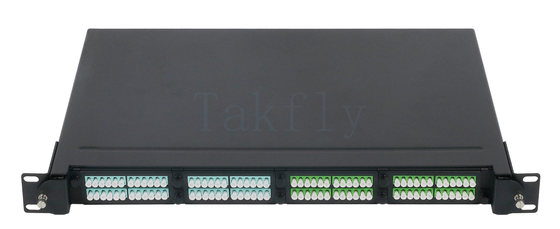 1U 19" MPO/MTP High-Density Patch Panel 4 gniazda kasetowe