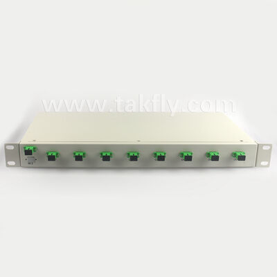 1U Rack Mount PLC Splitter o wysokiej jednolitości, wsparciu pełnej długości fali i możliwości odwrotnej pracy