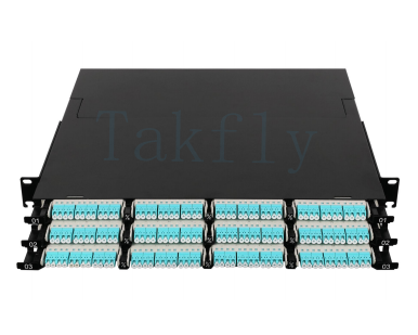 1U 144C Ultra-High-Density MPO Patch Panel 12 gniazdek kasetowych, 144 rdzeni LC, do połączenia MDF/IDF