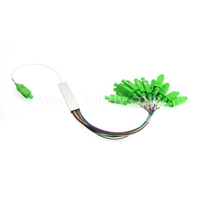 1×N / 2×N PLC optyczny rozdzielacz ¢ Pakiet mini rur stalowych, G657A1, SC/APC Input & Output, do rozdzielań FTTH/PON
