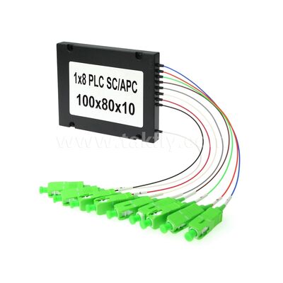 PLC Fiber Splitter 900μm ABS Box, SM G657A1, SC/APC, do łączenia i dystrybucji sygnału optycznego w sieciach PON