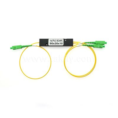 PLC Fiber Splitter ¥ 3.0mm Mini ABS Box, SM G657A1, SC/APC, do łączenia i dystrybucji sygnału optycznego w systemach PON