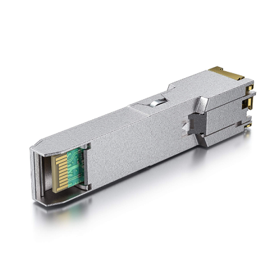 1000BASE-T miedziany nadajnik SFP z prędkością 1,25 Gbps, zasięgiem 100 m i niskim EMI