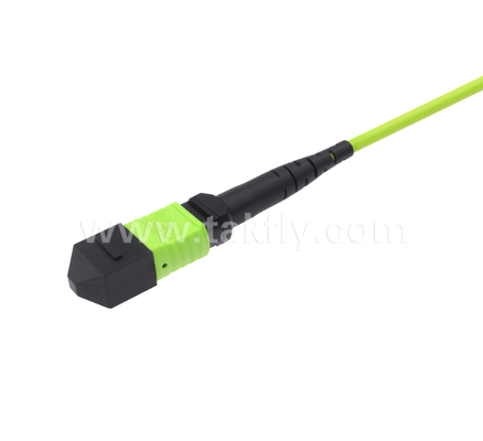MPO/MTP do LC Uniboot Breakout Patch Cord OM5 Multimode, 1×24, Kosztownie Uniboot LC Connectors, dla aplikacji o wysokiej gęstości danych i 40G/100G/400G