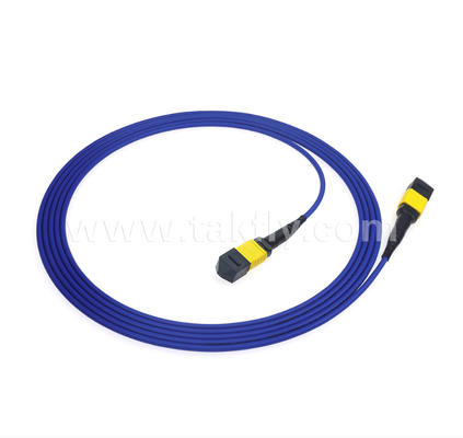 Opancerzony kabel krosowy MPO/MTP – solidna metalowa osłona, zapobiega uszkodzeniom i zmiażdżeniom gryzoni, do zastosowań FTTA / Przemysł / Górnictwo
