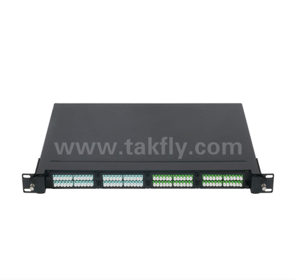 1U 19" MPO/MTP High-Density Patch Panel 4 gniazda kasetowe