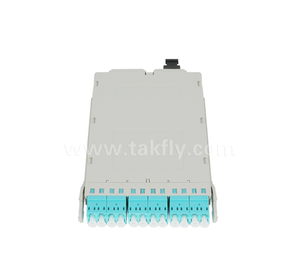 MPO/MTP do LC Moduł kasetowy z przed-ukończeniem ∙ 12-core, LC Duplex Front Panel, MPO Rear Adapter, Plug-and-Play dla kabli do centrów danych o wysokiej gęstości