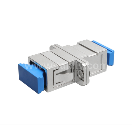 SC Simplex Adapter włókna metalowego ️ Trwałe obudowy metalowe, niska utrata wstawienia, wysoka i niska odporność na temperaturę, do połączeń kablu optycznego z kablem i kablem z wyposażeniem