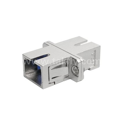 SC Simplex Adapter włókna metalowego ️ Trwałe obudowy metalowe, niska utrata wstawienia, wysoka i niska odporność na temperaturę, do połączeń kablu optycznego z kablem i kablem z wyposażeniem