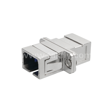 SC Simplex Adapter włókna metalowego ️ Trwałe obudowy metalowe, niska utrata wstawienia, wysoka i niska odporność na temperaturę, do połączeń kablu optycznego z kablem i kablem z wyposażeniem