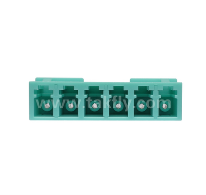 6-kierunkowy adapter LC — dupleks LC 6 w 1, adapter światłowodowy o dużej gęstości, niskie tłumienie wtrąceniowe, do centrum danych i krosowania o dużej gęstości FTTx