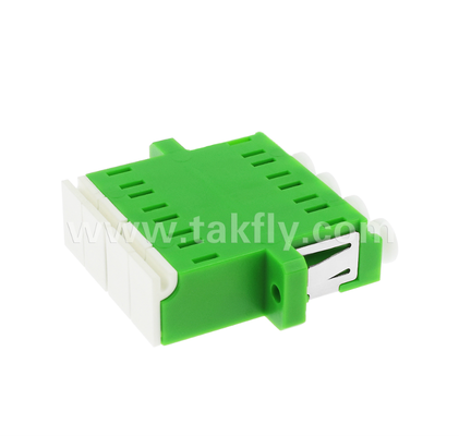 LC Quad Inner Shutter Adapter 4 w 1 LC Duplex APC z wbudowaną migawką, chroni oczy przed laserem światłowodowym, zgodny z IEC i RoHS, dla centrów danych i połączeń światłowodowych o wysokiej mocy