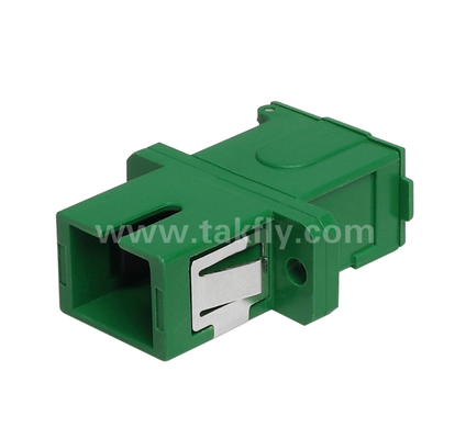 Adapter SC Simplex z zewnętrzną osłoną i bocznym roletem