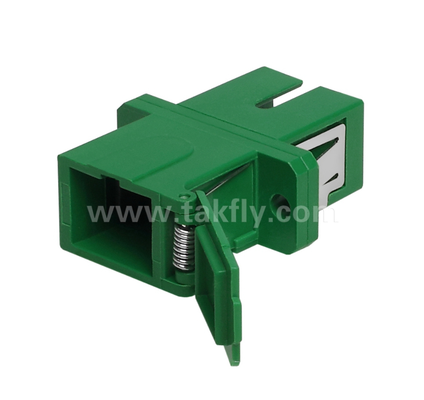 Adapter SC Simplex z zewnętrzną osłoną i bocznym roletem