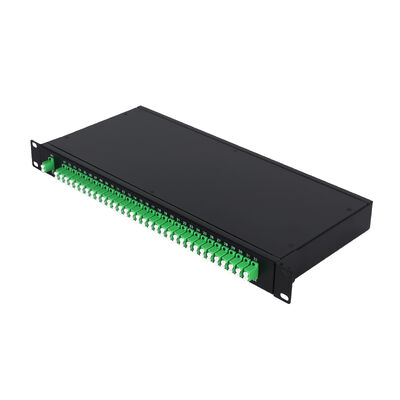 OEM 1U 19-calowy 2x64 światłowodowy rozdzielacz PLC do montażu w stojaku dla centrum danych FTTx
