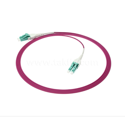 LC Uniboot Fiber Optic Patch Cord      One-Tube Two-Core, Fixed Polarity, Compact Structure, Halves Cable Volume for High Density Cabling