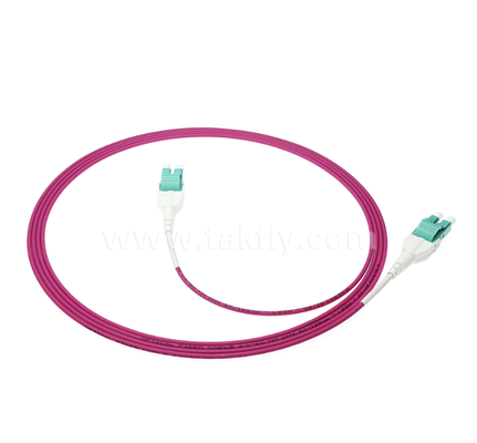 LC Uniboot Fiber Optic Patch Cord      One-Tube Two-Core, Fixed Polarity, Compact Structure, Halves Cable Volume for High Density Cabling