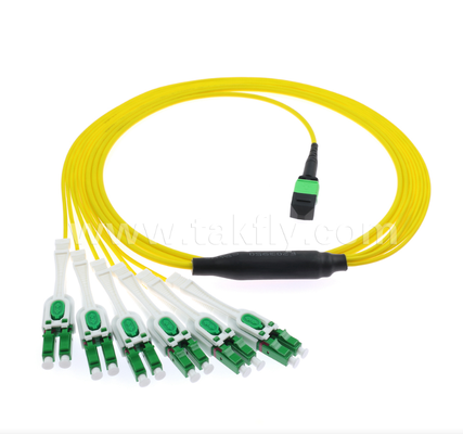 MPO/MTP-LC Uniboot Breakout Patch Cord ️ Podwójne LC w jednym bucie, odwracalna polarność, oszczędność przestrzeni