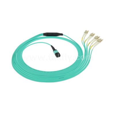 Kabel światłowodowy MPO/MTP-LC Breakout Patchcord do okablowania centrów danych AI FTTx