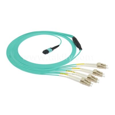 Kabel światłowodowy MPO/MTP-LC Breakout Patchcord do okablowania centrów danych AI FTTx