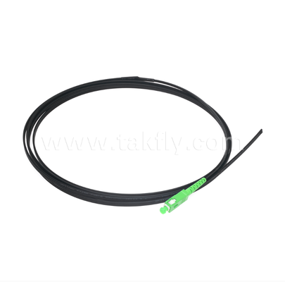 SC/APC FTTH Zewnętrzny Flat Drop Pigtail – Simplex, Pre-konektorowany, Konstrukcja Antywibracyjna dla Szybkiego Wdrożenia w Terenie
