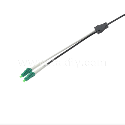 LC/APC Flat Drop Patch Cord - 2 Cor Duplex, wstępnie połączony, antywibracyjny, wbudowany w pomieszczeniach dla szybkiego wdrażania FTTH.
