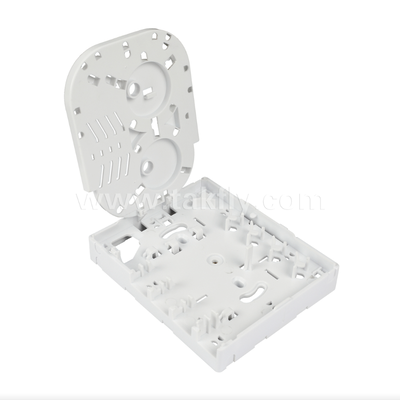TKS-1806-04D FTTH Fiber Termination Box – Montaż biurkowy/ścienny, 4-portowy, wewnętrzny, obsługuje spawanie światłowodów i zarządzanie kablami