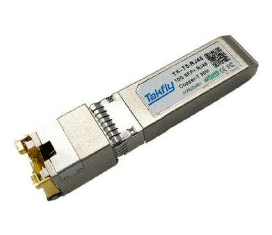 Transceiver miedziany 10G BASE-T SFP+ | Wysokiej jakości sieć światłowodowa |(TK-T5-RJ45)