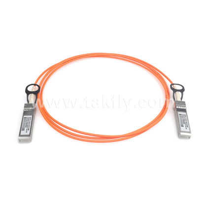 10G SFP+ Aktywny Kabel Optyczny (AOC) – 300m na OM3, 850nm VCSEL, Niskie Zużycie Energii <0.35W/koniec, Połączenie Krótkiego Zasięgu SFP+ do SFP+