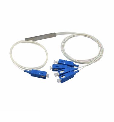 1x4 SC UPC 9/125 um G657A1 0.9mm biały kabel mini rozdzielacz PLC