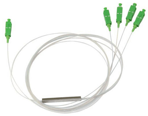 1x4 SC UPC 9/125 um G657A1 0.9mm biały kabel mini rozdzielacz PLC