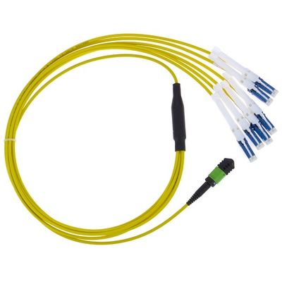 SM OS2 G657A 12-żyłowy kabel światłowodowy MPO MTP do CS do centrum danych 400G