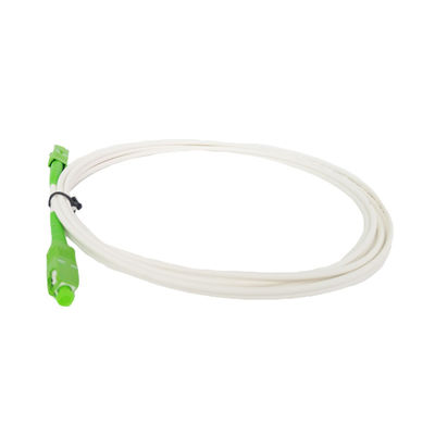 Patchcord światłowodowy biały PVC G657B3 Kabel światłowodowy jednomodowy SC zapobiegający zginaniu